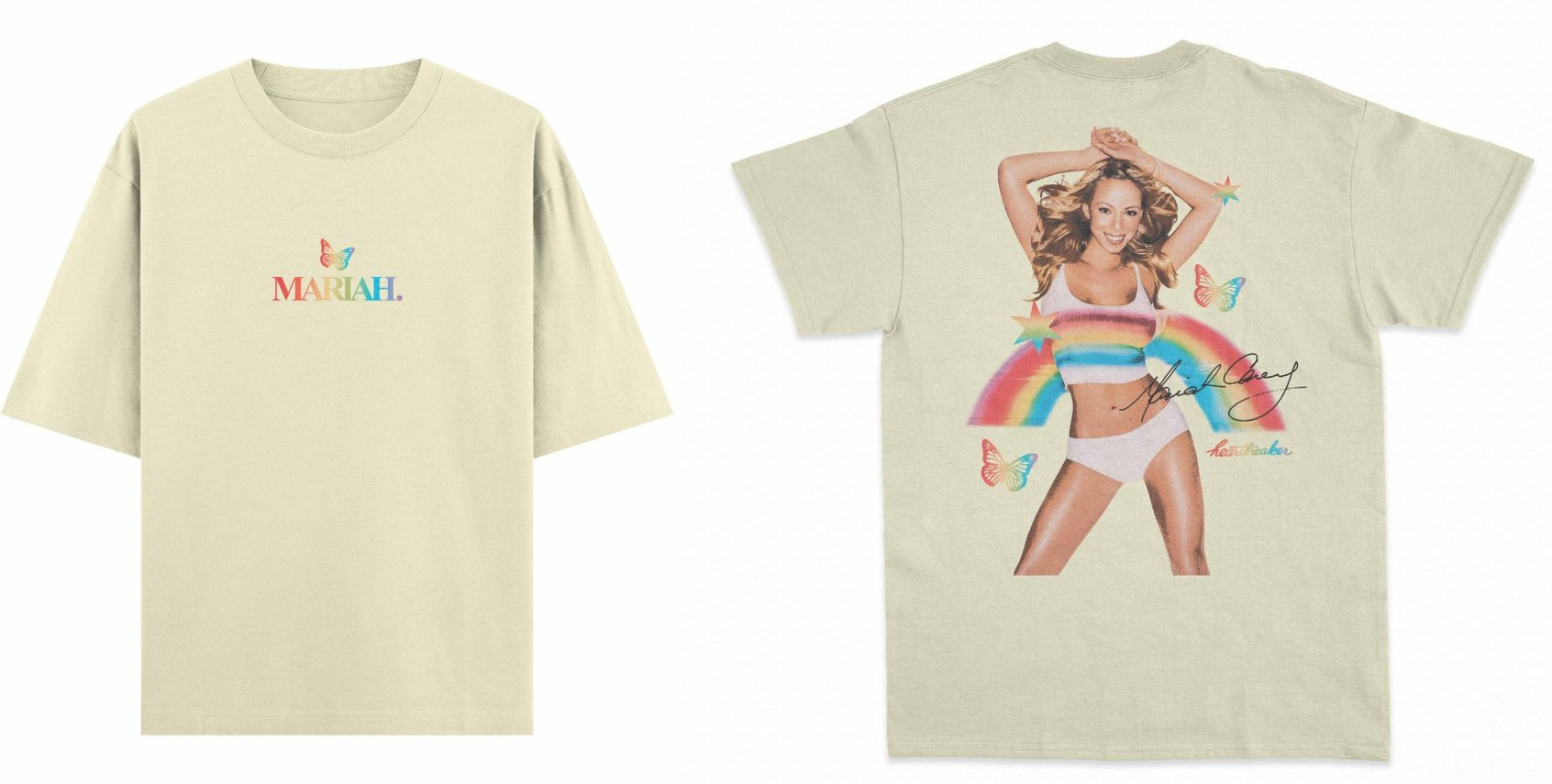 Sand color 2-sides Mariah Carey rainbow Unisex Shirt II363 gallery