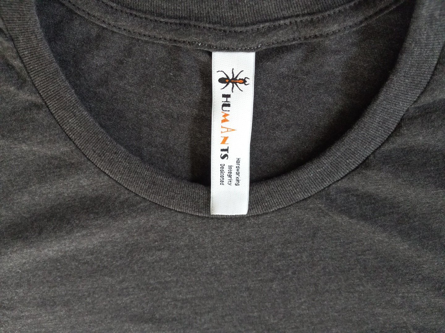 Humants Men's Large Workwear /Outdoor Jersey Pocket Tee Dark Gray heather Cotton gallery