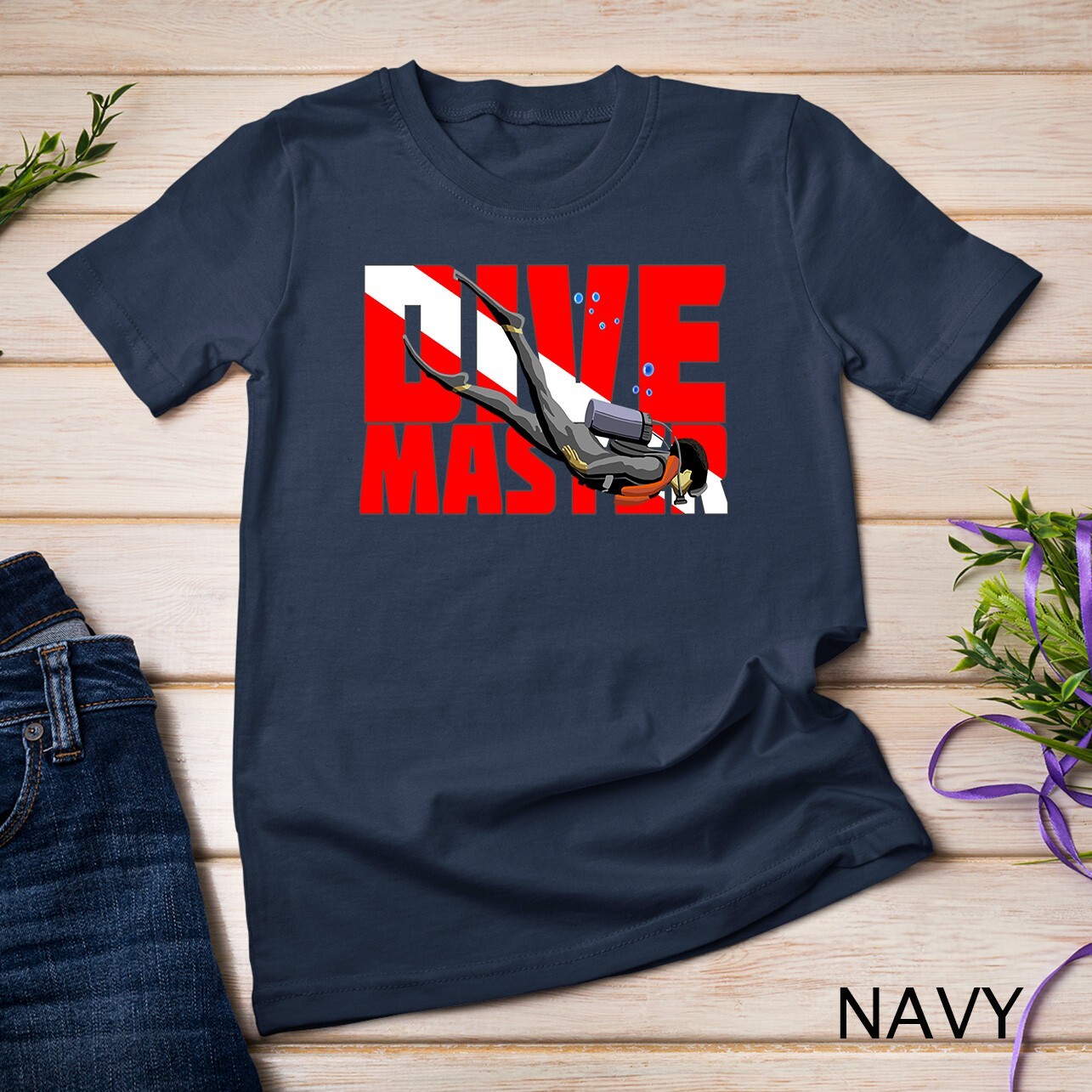 Dive Flag Dive Master Unisex T-shirt gallery