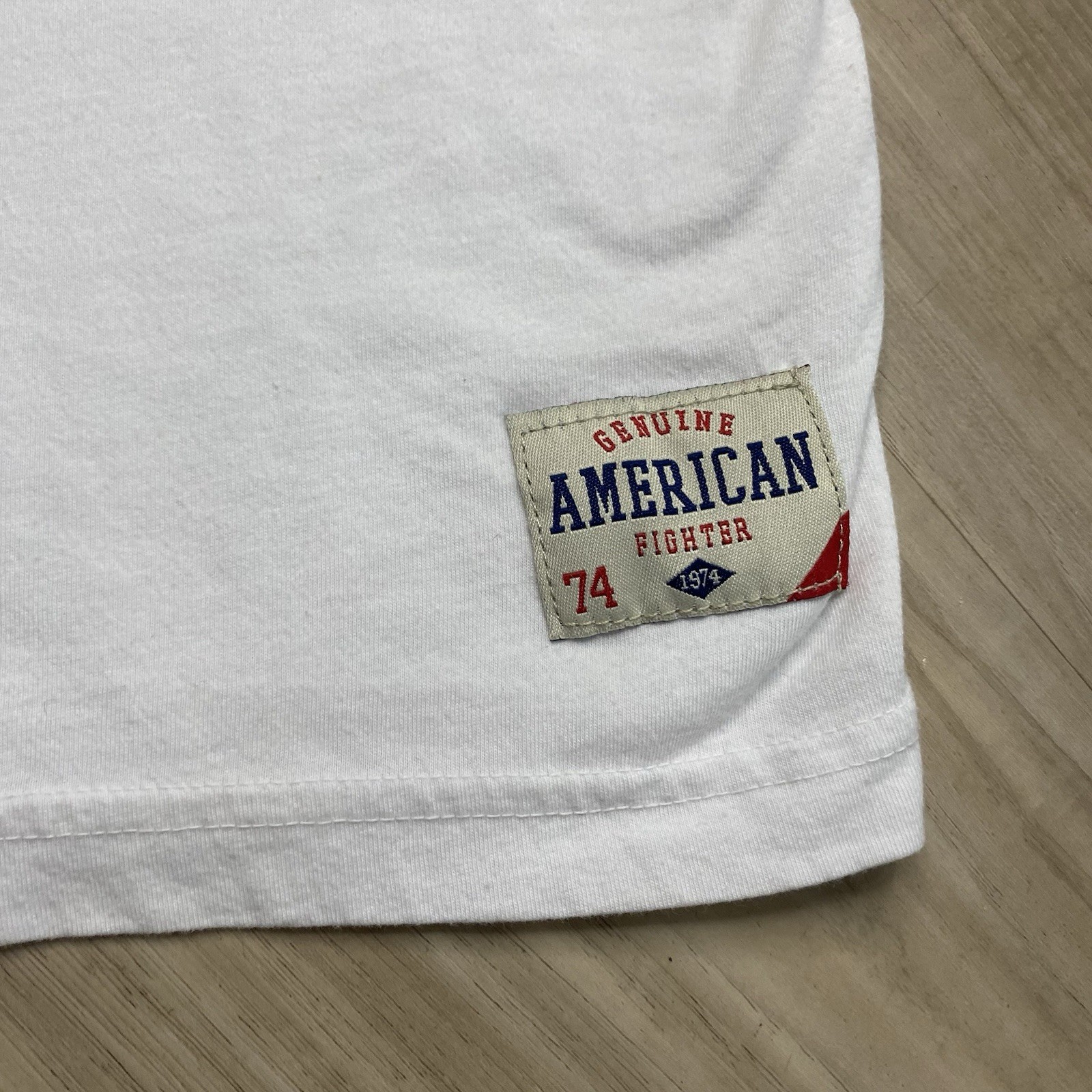 American Fighter Shirt Mens XXL White Lime Green Athletics Graphic Tee MMA gallery