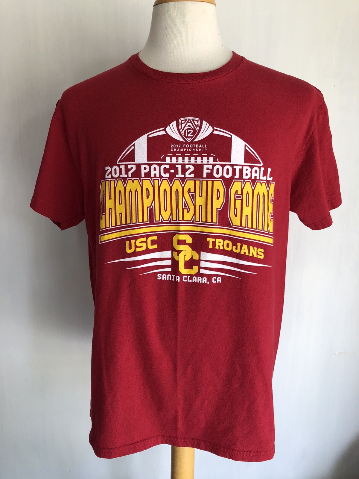USC TROJANS (2017) Official Pac-12 Football Championship Game T-Shirt Size Large gallery