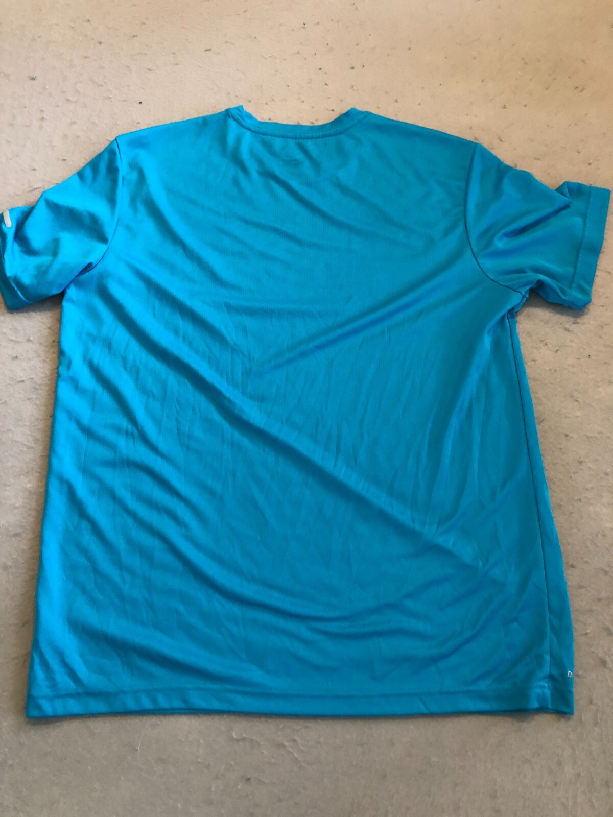 Athletic Works Shirt Men's Large Bright Blue Reflective Activewear Casual Tee gallery