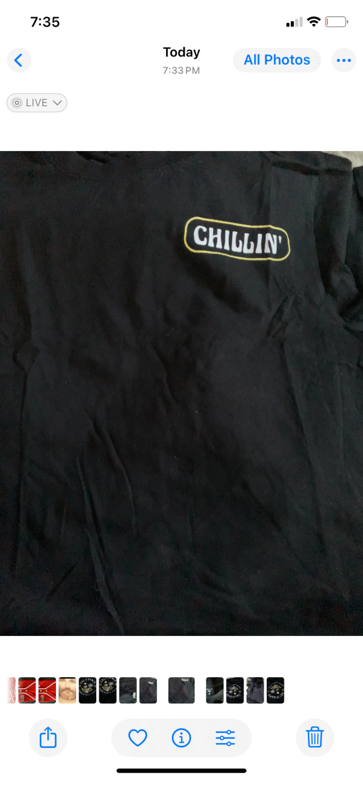 Chillin california good vibe only T-shirt for girls gallery