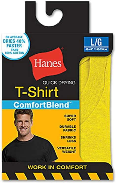 Hanes Men's Comfort Blend Quick Drying Crew Neck T-shirt 1-Pack gallery