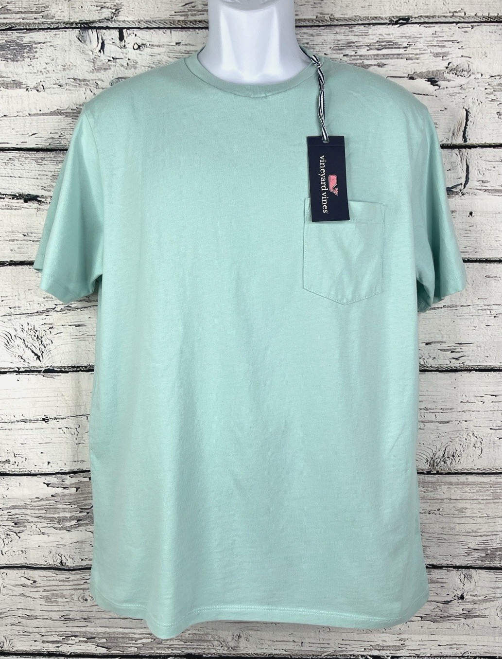 Vineyard Vines Men's Short Sleeve Pocket T-Shirt Mangrove Mint Size M- NEW gallery