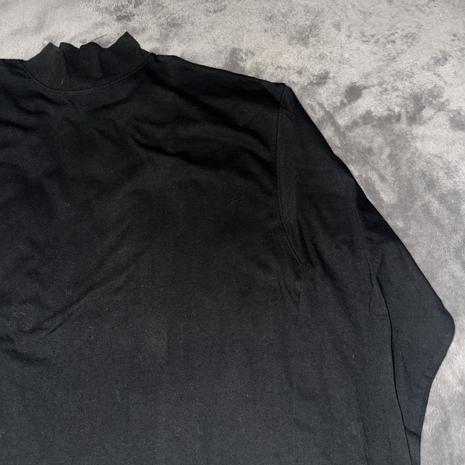 NWT Rawlings Mens Long Sleeve Shirt Black Sz Large New Baseball Softball Cotton gallery