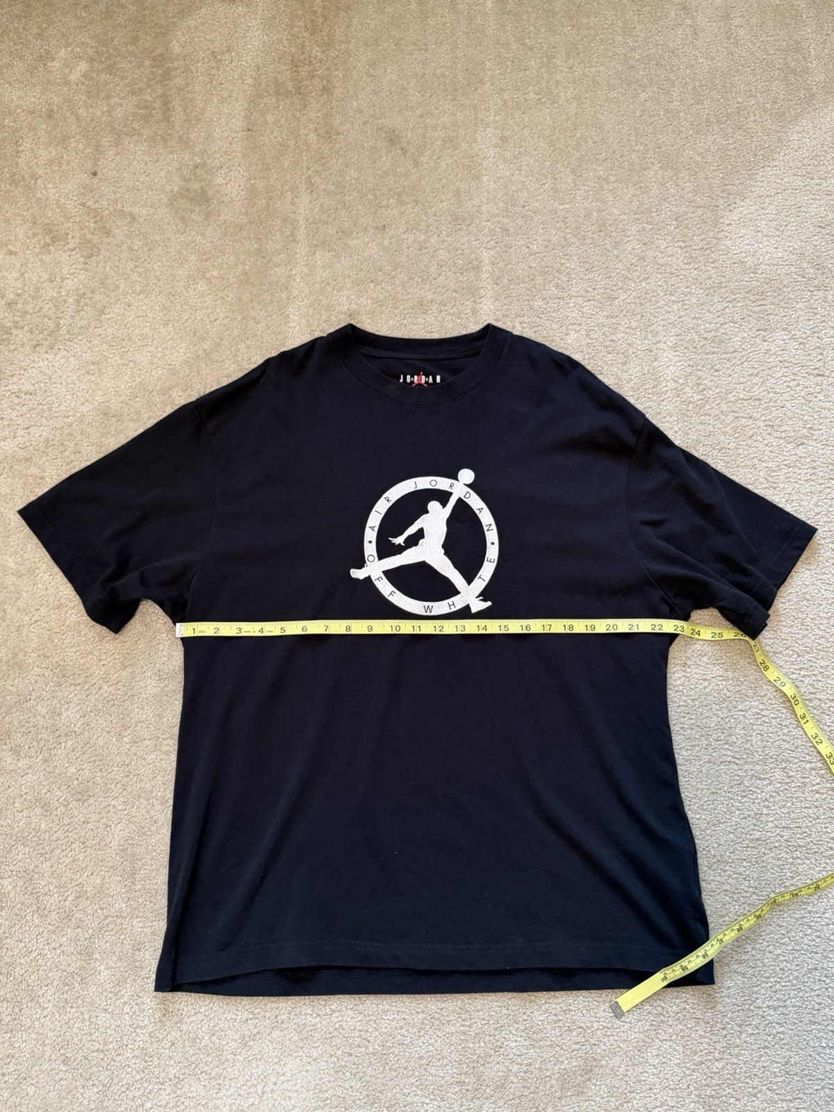 Jordan X Off-White MJ T-Shirt Black/White/Forest Green Size XL gallery