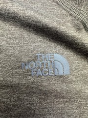 North Face Mens Large Tan Heather Performance Logo T-Shirt Short Sleeve Tee