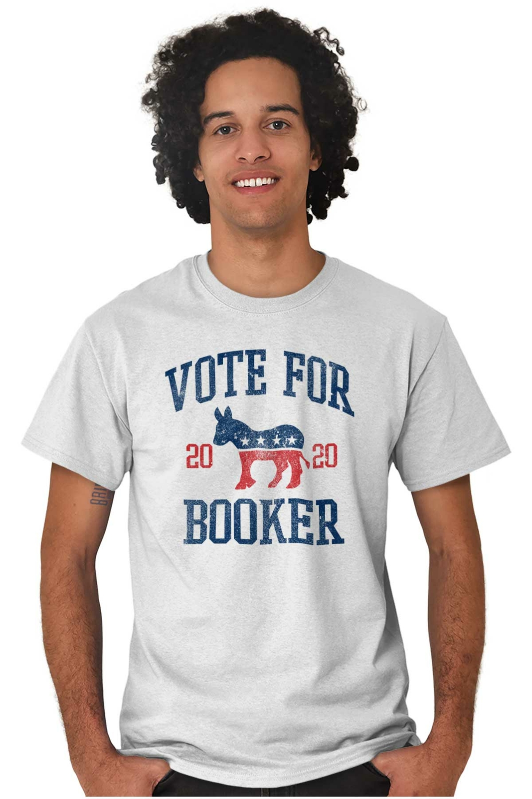 Vote Booker 2020 President Democrat Election Adult Short Sleeve Crewneck Tee gallery