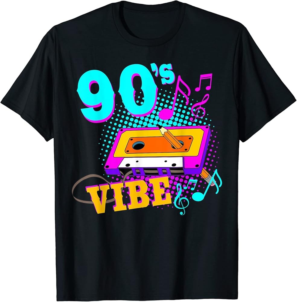 Cassette Tape 90's Vibe Retro 70's 80's Music 6 T-Shirt gallery