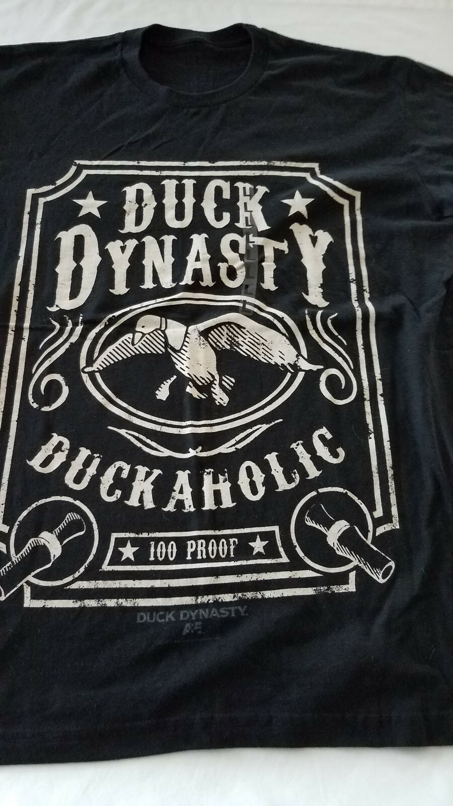 DUCK DYNASTYMENS BLACK Family DUCKAHOLIC LARGE TShirt 100 Proof NEW W/STICKER gallery
