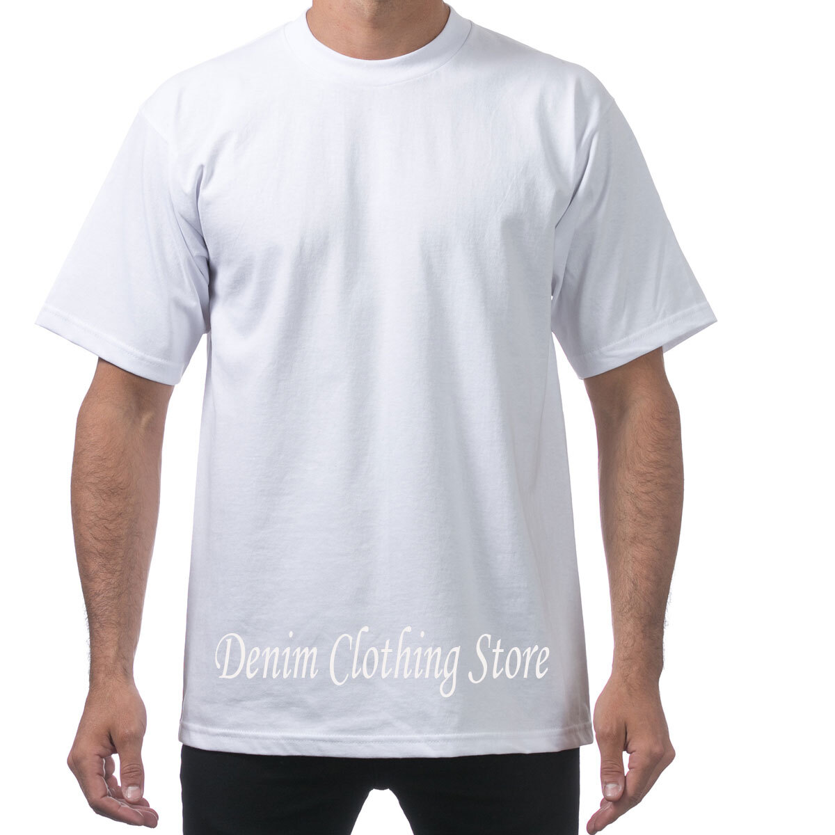 1 NEW PRO CLUB MEN'S BLANK HEAVY WEIGHT CREW NECK SHORT SLEEVE T-SHIRT S - 10XL gallery