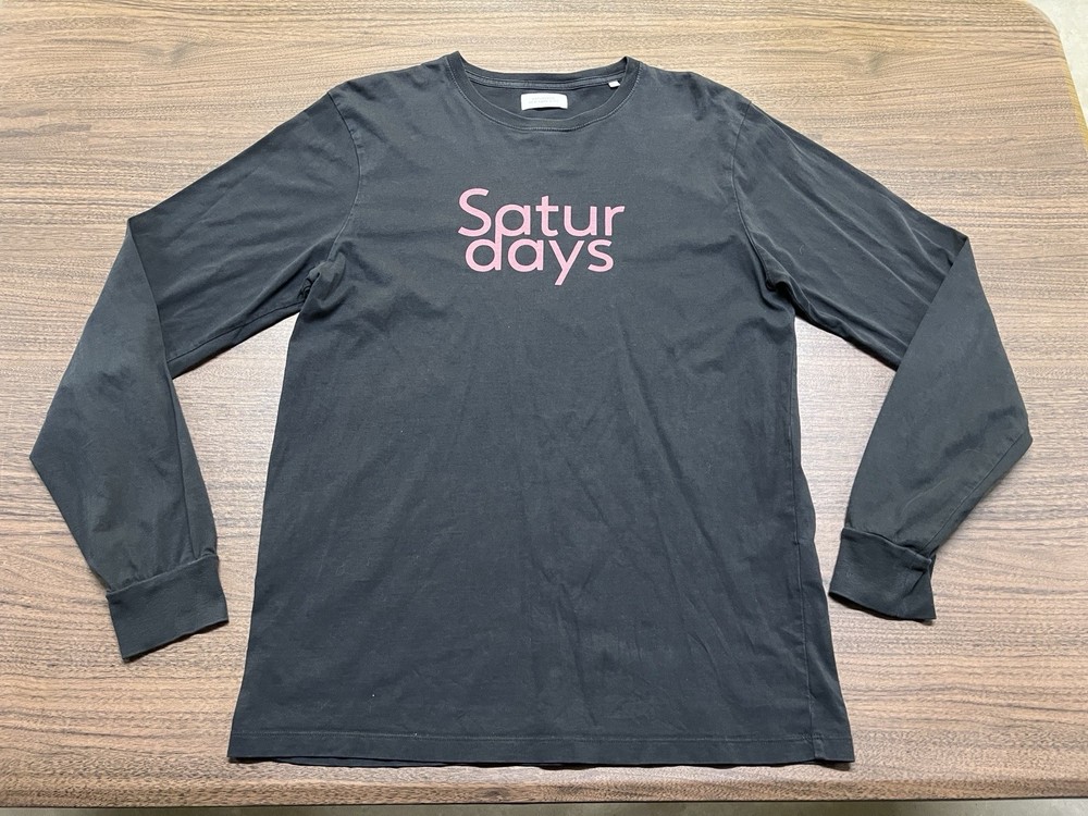 Saturdays NYC Men’s Black Long-Sleeve Shirt – Large