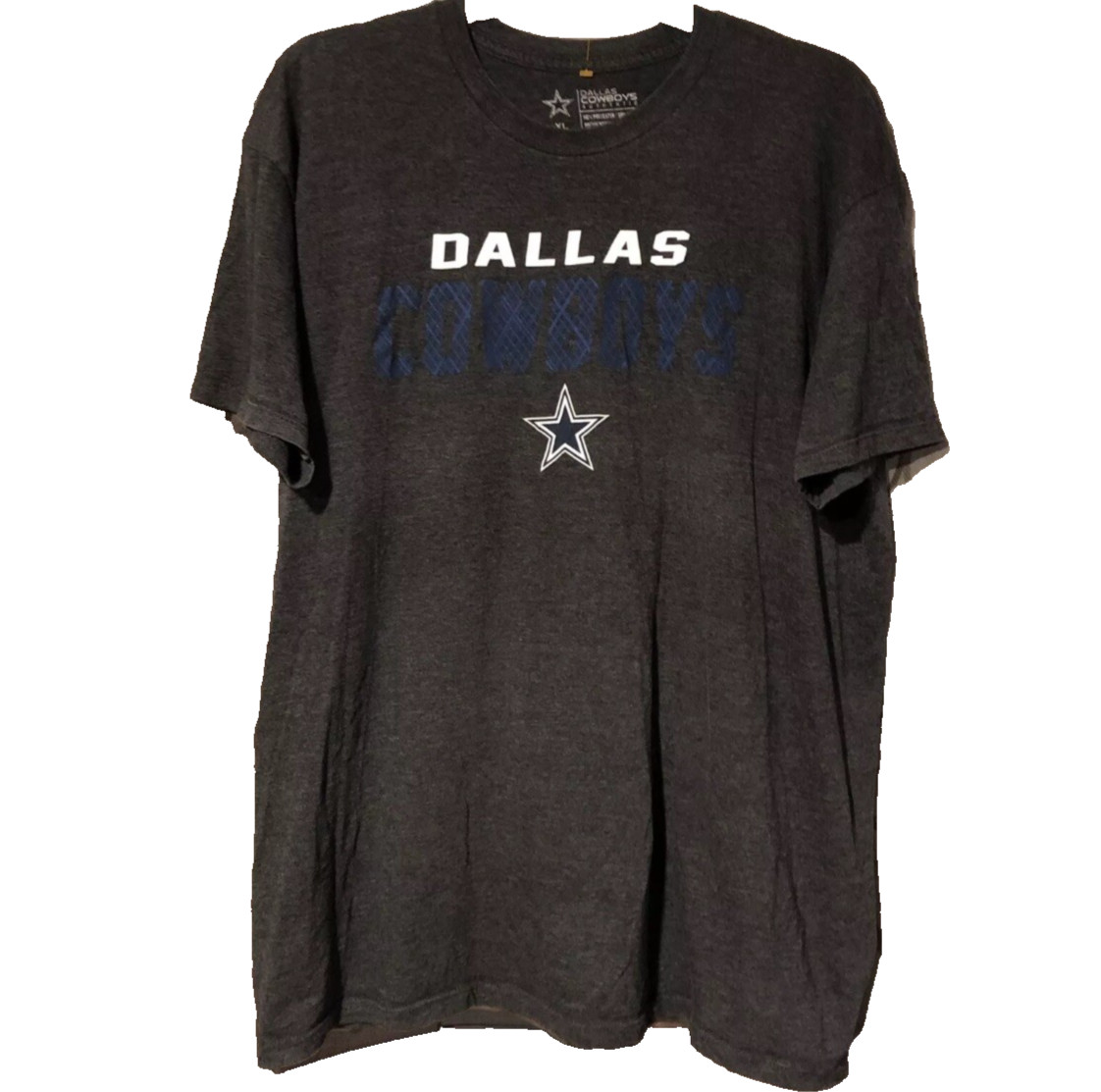Dallas Cowboys Shirt Mens XL Gray Authentic Crewneck Short Sleeve Graphic Tee gallery