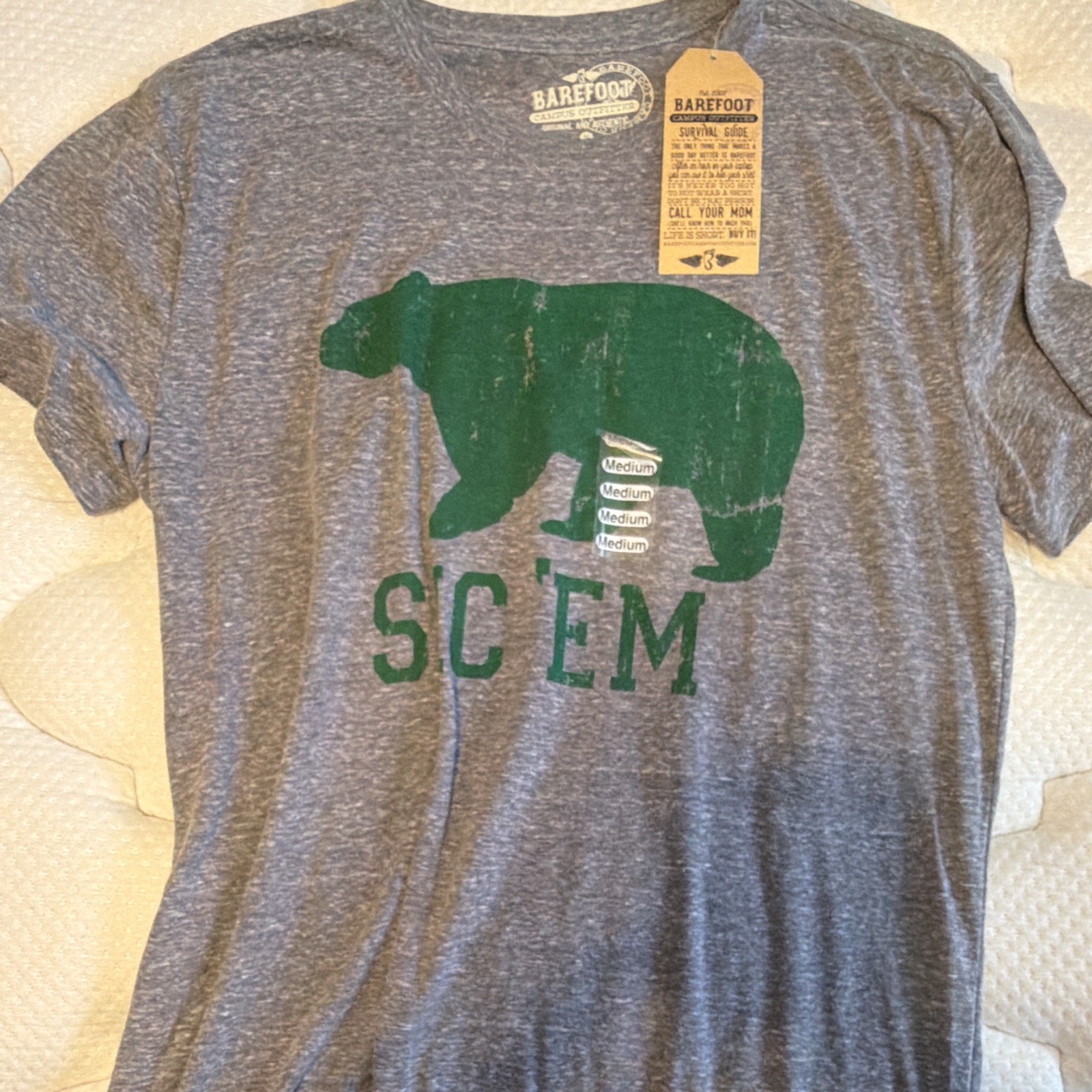 Barefoot Campus Outfitter Baylor Bear Graphic Tee Men's M Short Sleeve gallery