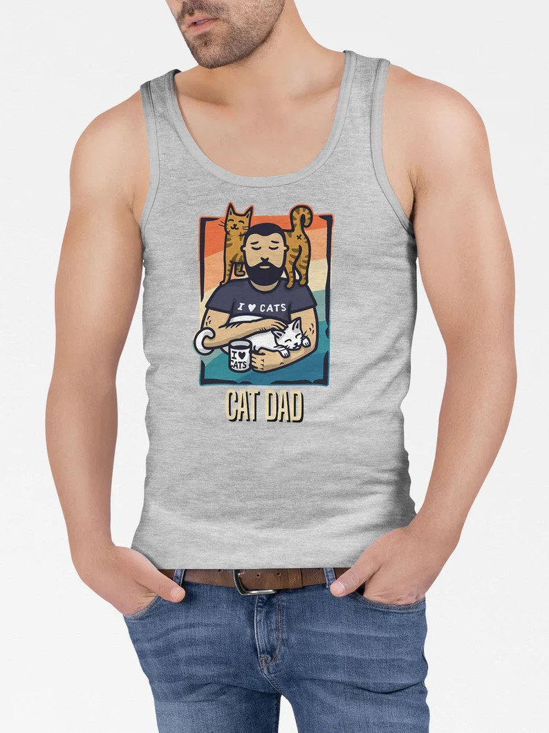 personalized cat daddy inner peace tank top gallery