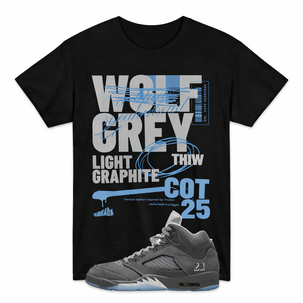 Shirt to Match Jd 5 Shirt Grey to Match 5 Wolf Grey gallery