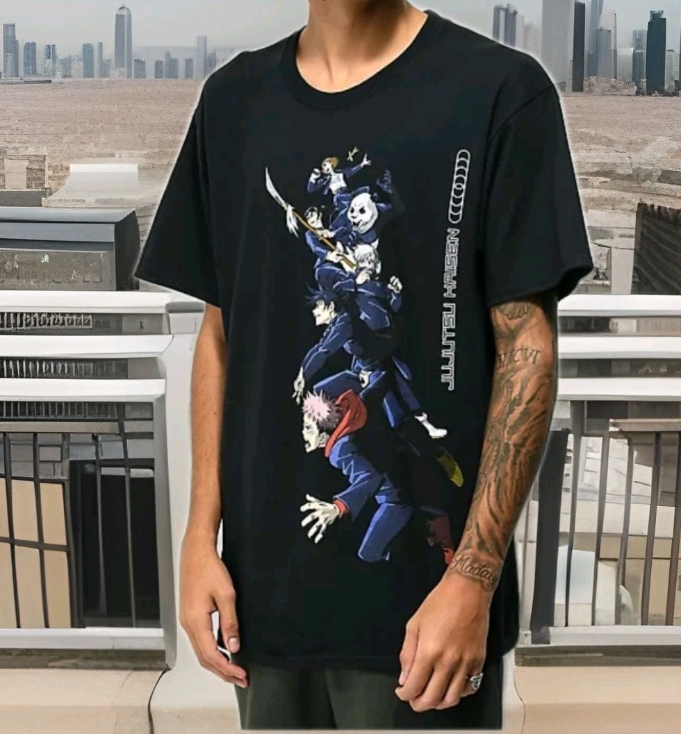 Episode x Jujutsu Kaisen Jujutsu Tech Black T-ShirtMen's Size Large NWOT gallery