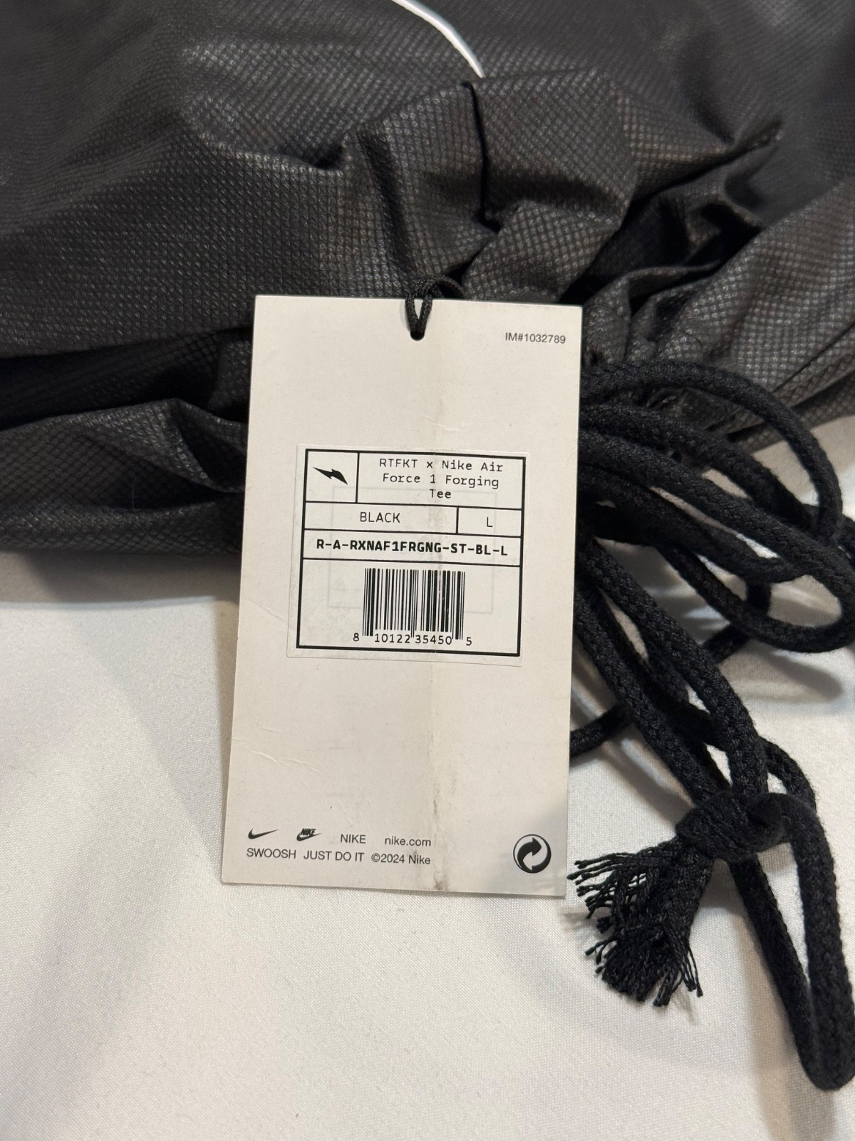 RTFKT x Nike Air Force 1 Forging Tee | Brand New | Black | size: Large gallery
