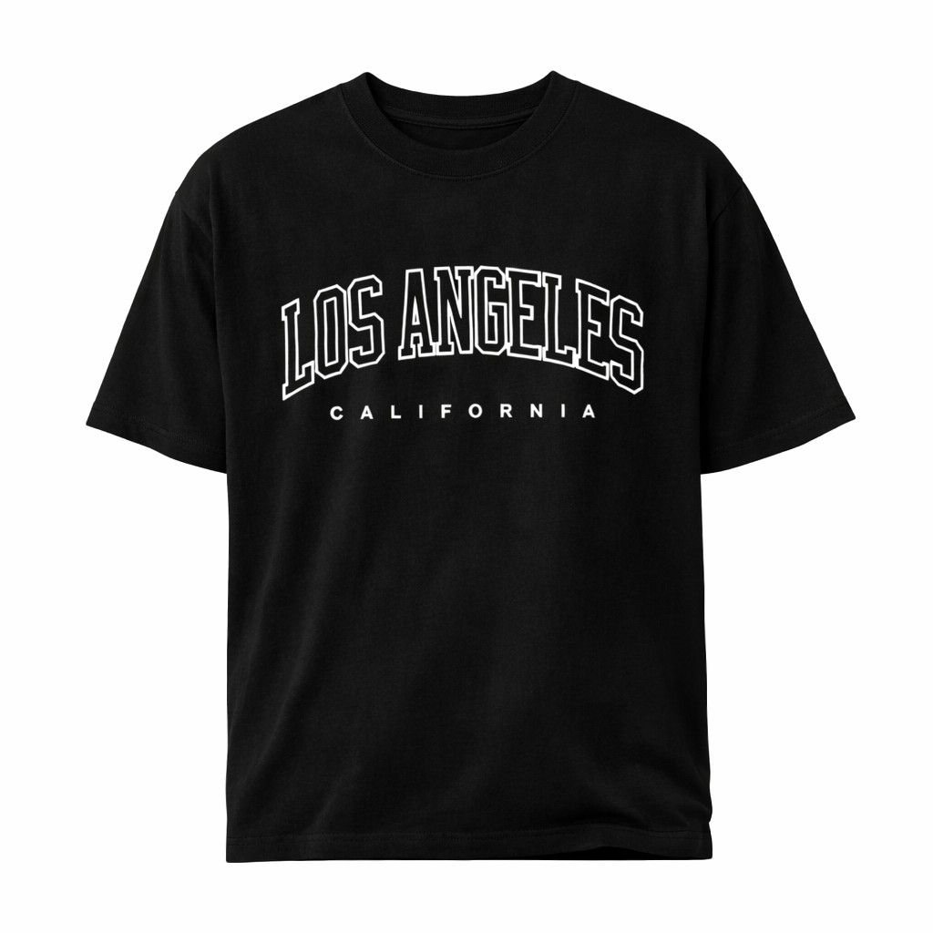 Los Angeles California Graphic T-Shirt Casual Cotton Tee LA Oversized Shirt