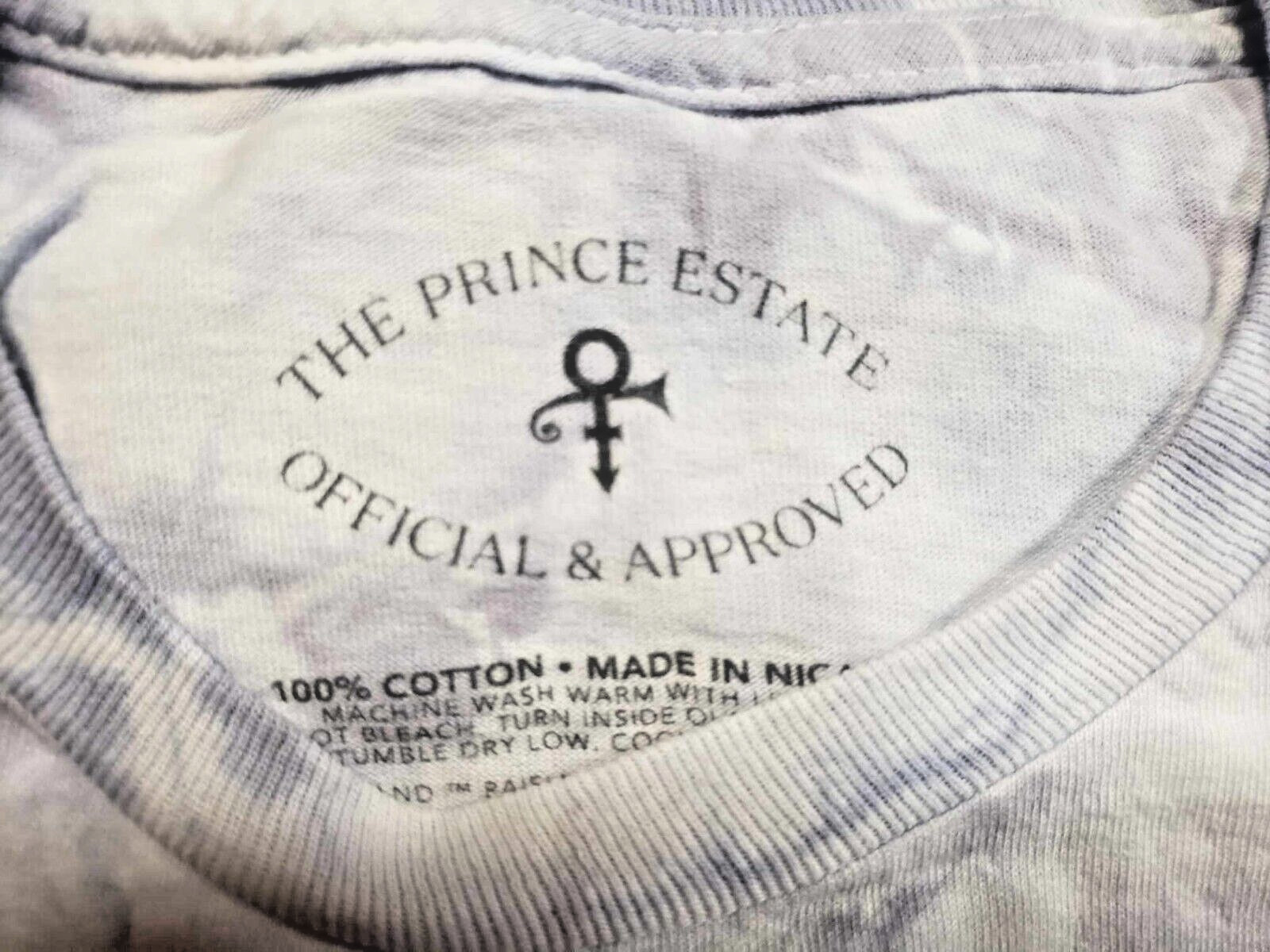 Prince Mens Official Licensed Rose Purple Rain Graphic Tie Dye Tee T Shirt Med gallery