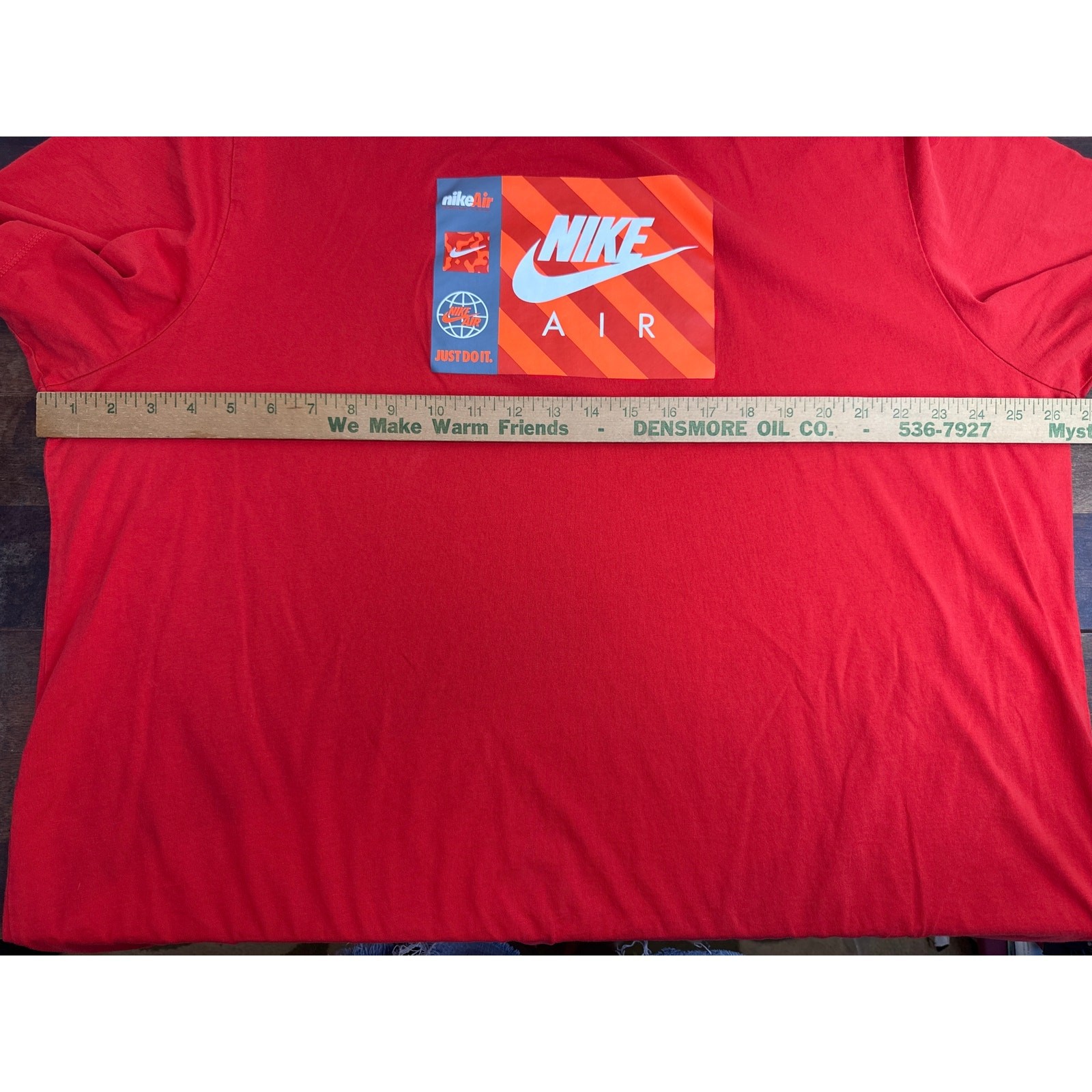 Nike Air Cotton Crewneck Sportswear T-Shirt Graphic Logo Red Men's Size 3XL-T gallery