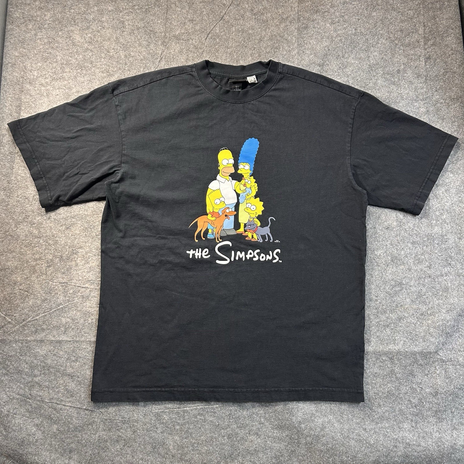 The Simpsons Family Sitcom Graphic Homer Marge Bart Lisa T-Shirt Medium American gallery