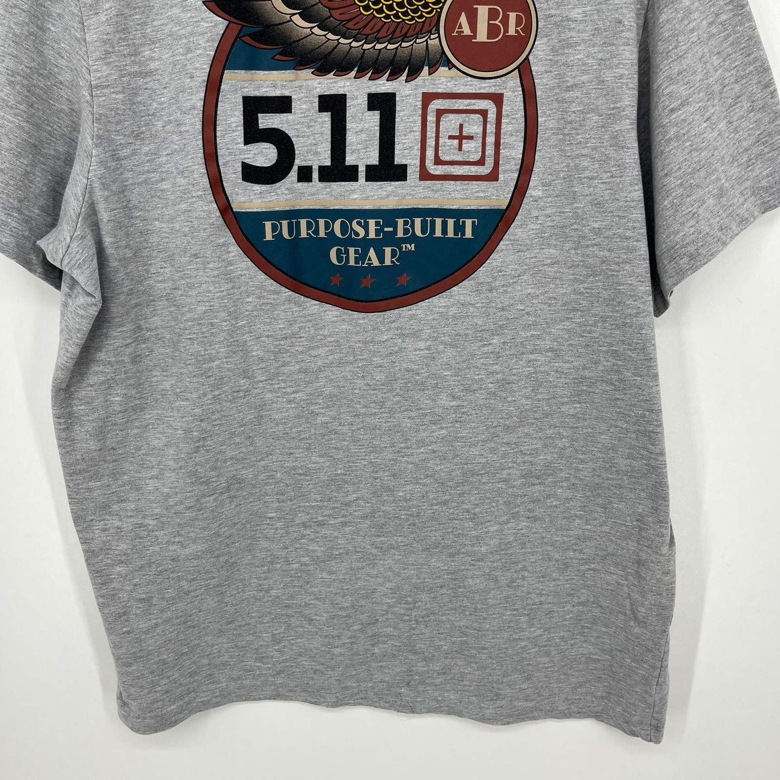 5.11 Tactical Mens XL Gray Purpose Built Gear Graphic T-Shirt Short Sleeve gallery