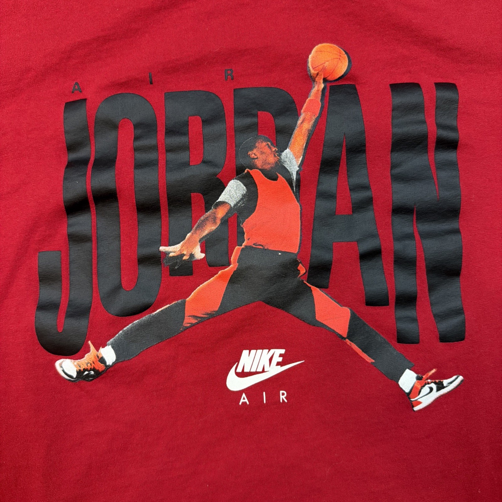 Nike Air Jordan Graphic T Shirt Mens 2XL XXL Red Jump Man Basketball 100% Cotton gallery