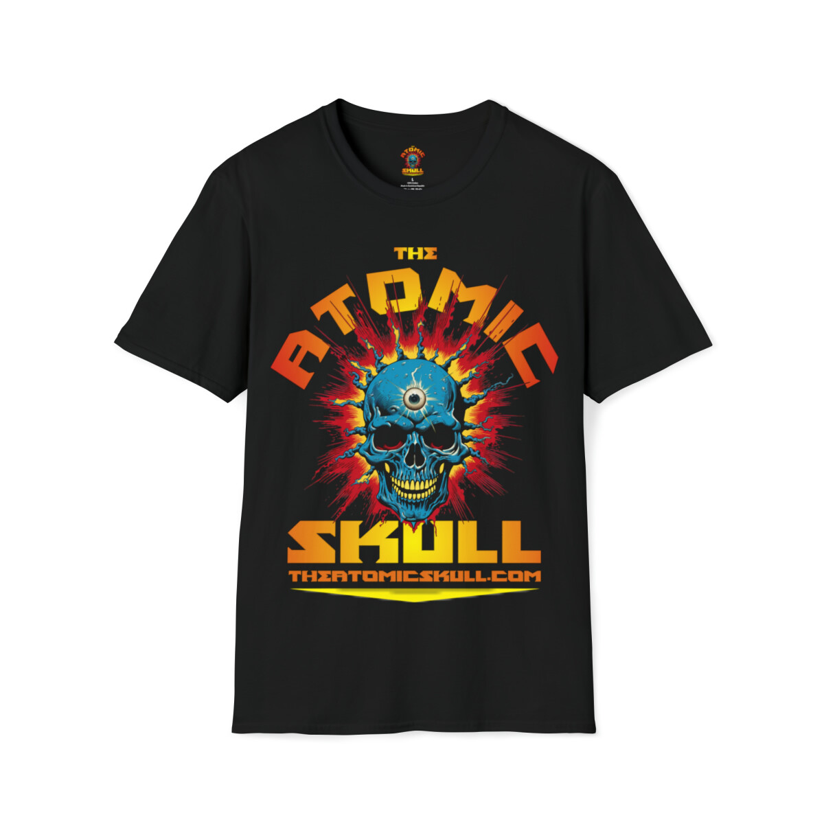 Atomic Skull - Unisex Softstyle T-Shirt gallery