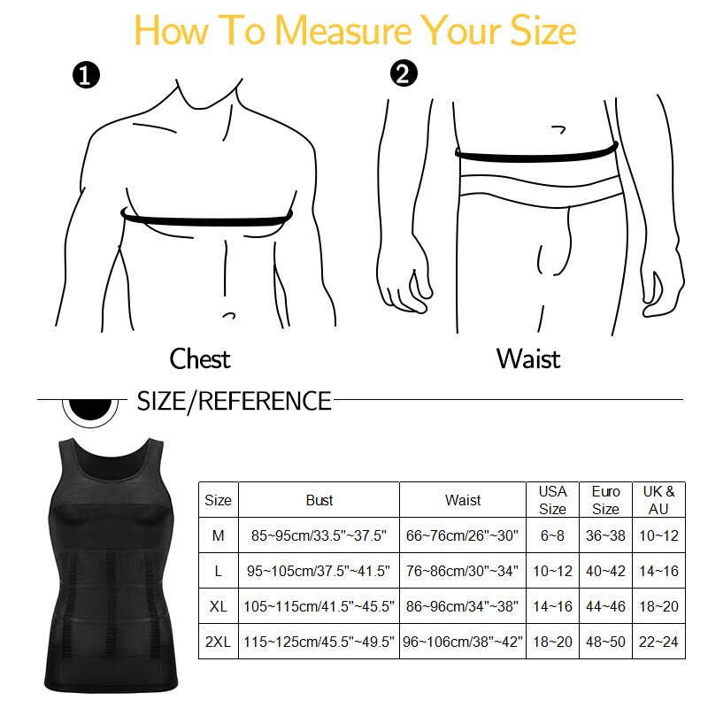 US Men Slimming Shirt Body Shaper Vest Compression Tank Top Corset Shapewear gallery