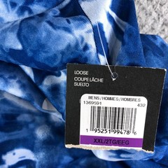 NWT Under Armour Performance Tee Mens 2XL Blue Cloud Dye UA Tech 2.0 Loose Flaw*