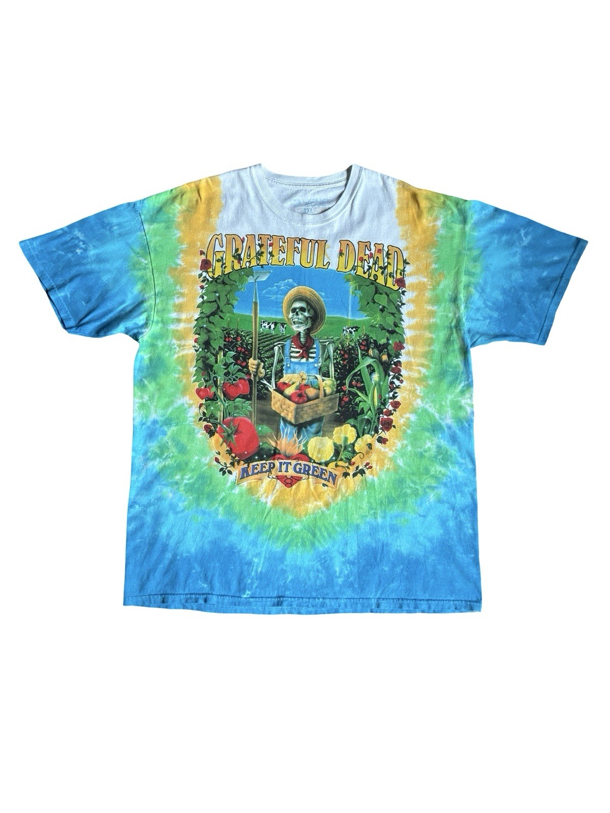 Vintage Grateful Dead Keep It Green Tie Dye Graphic T-Shirt Size XXL gallery