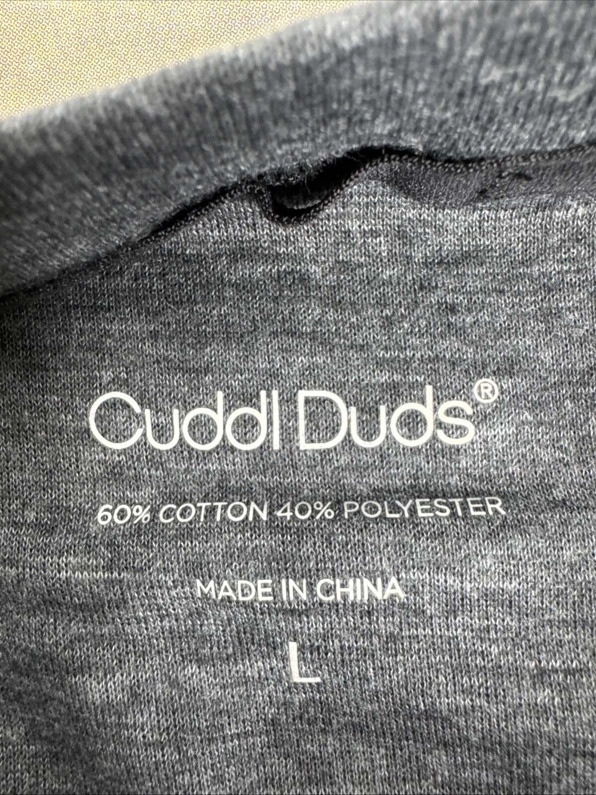 Cuddl Duds Mens Double Jersey Henley Shirt Mens Size L Black Long Sleeve QVC gallery