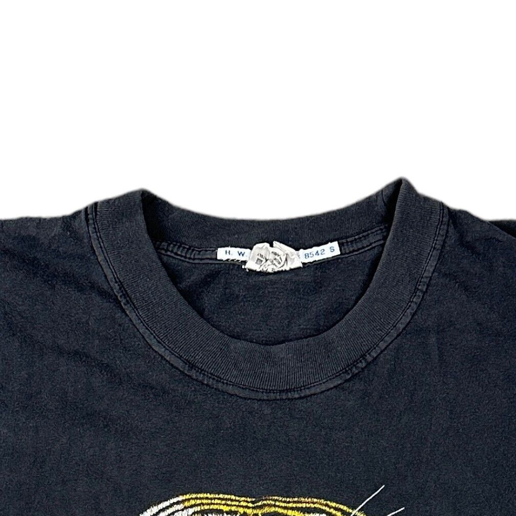 Zip It Tiger T-Shirt Wildlife Graphic Print Short Sleeve Black Mens XL gallery