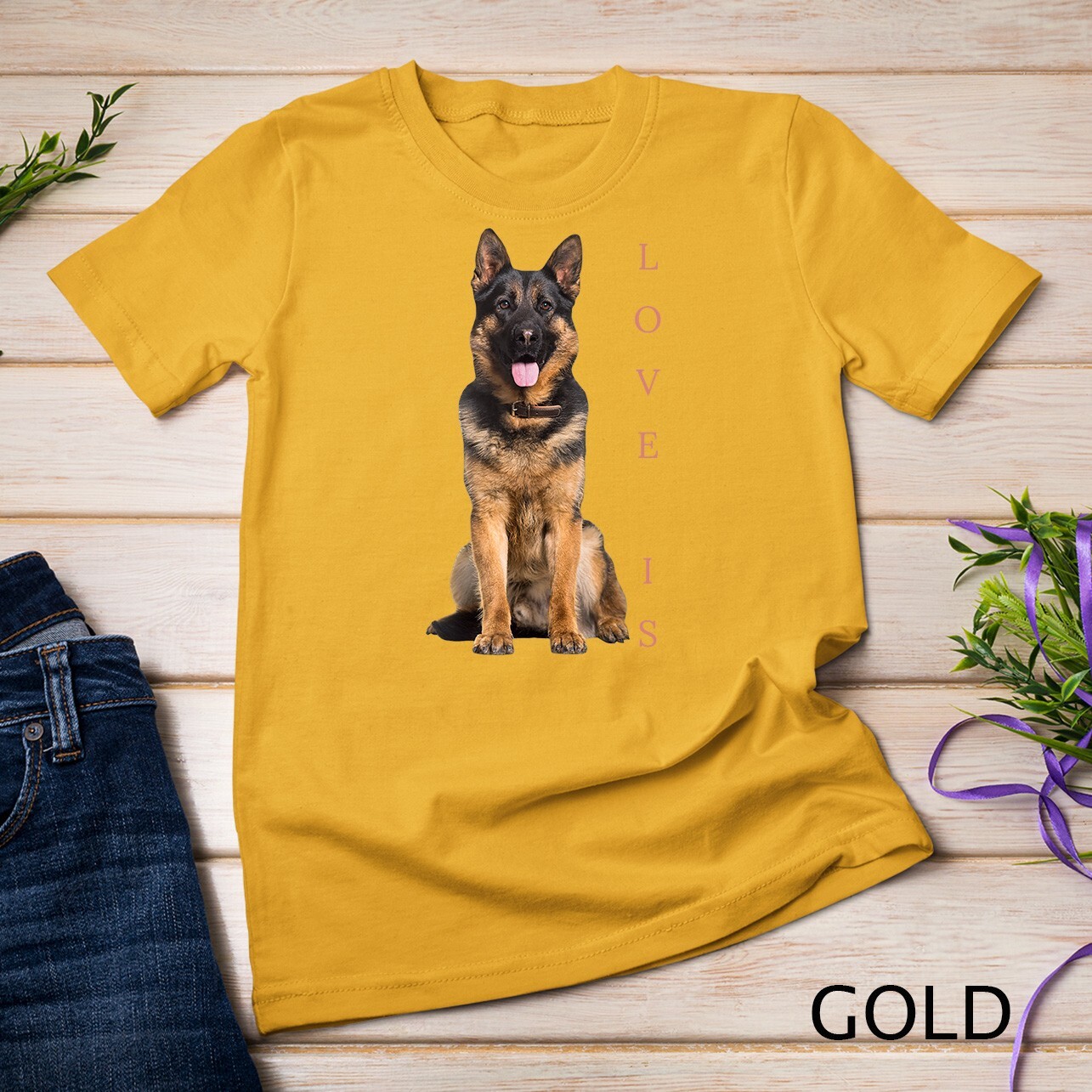 German Shepherd Shirt Shepard Dog Mom Dad Love Pet Puppy Tee Unisex T-shirt gallery