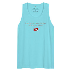 if you’re lucky enough to dive tank, scuba diver tank top, diving tank top