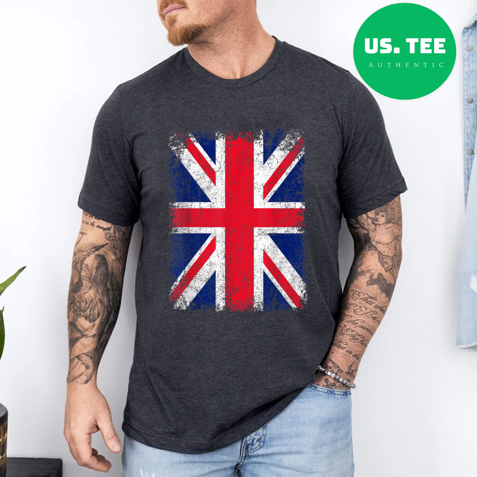 Union Jack Flag United Kingdom Great Britain England Gift T-Shirt gallery