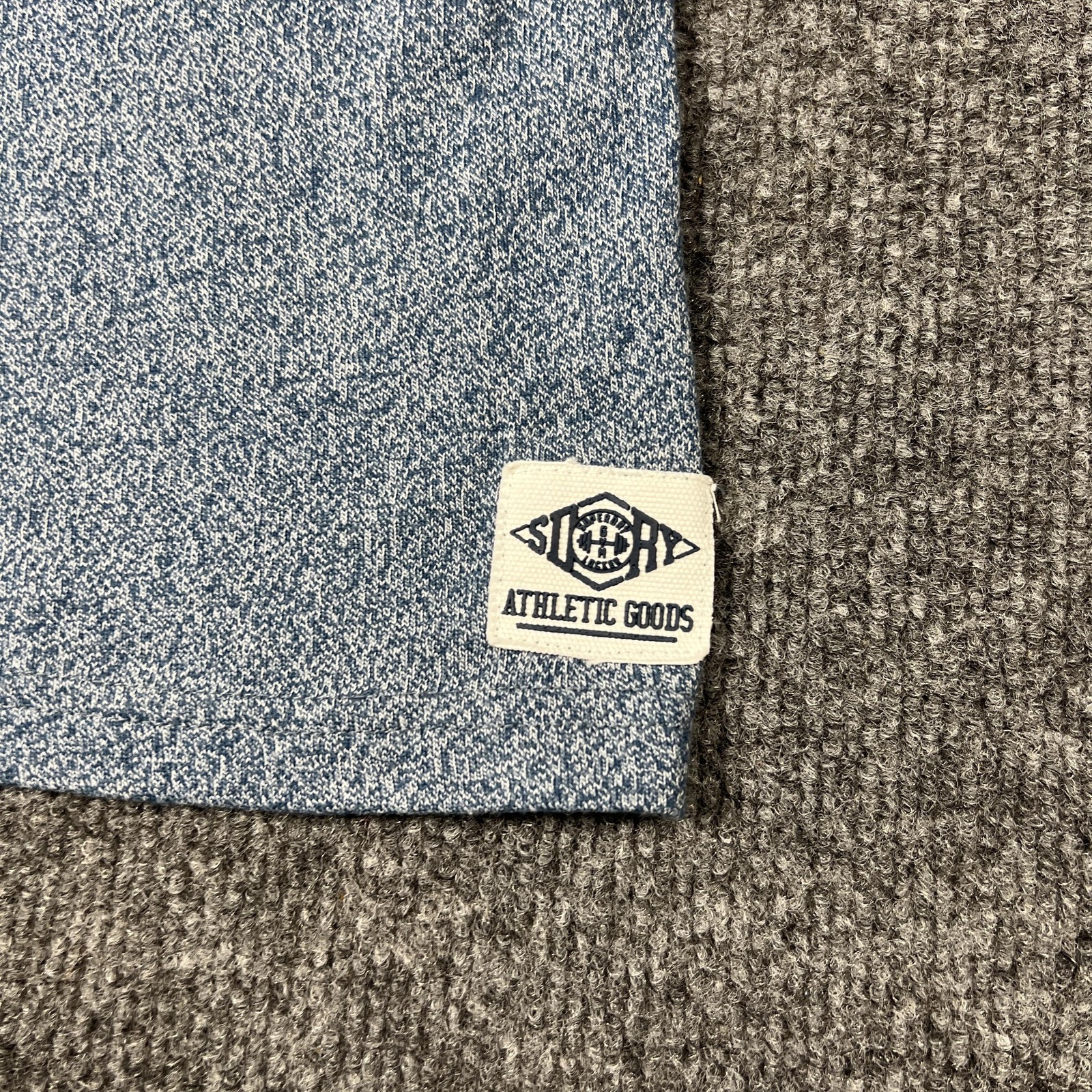 Superdry Shirt Mens Large Blue Gym Locker Lite Loop SD GYM Division Athletic Tee gallery