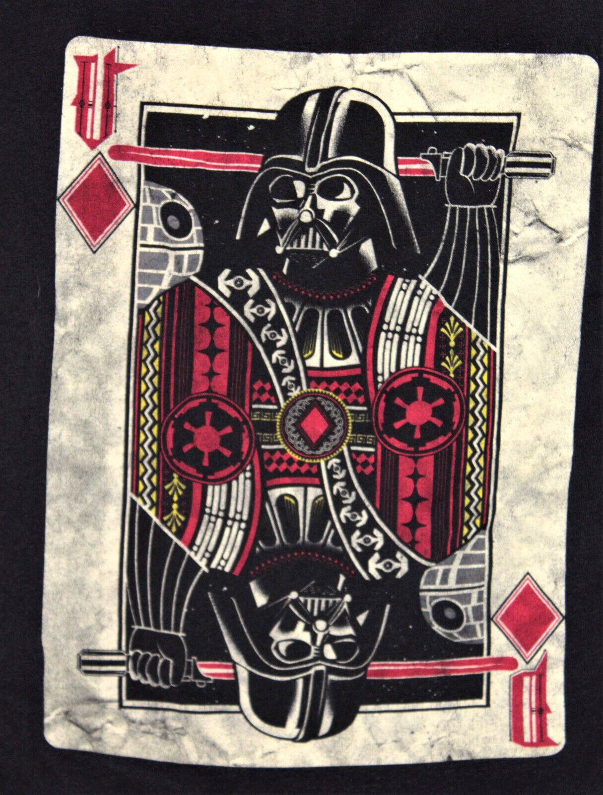Star Wars Darth Vader Diamond Playing Card Official Black T-Shirt Large gallery