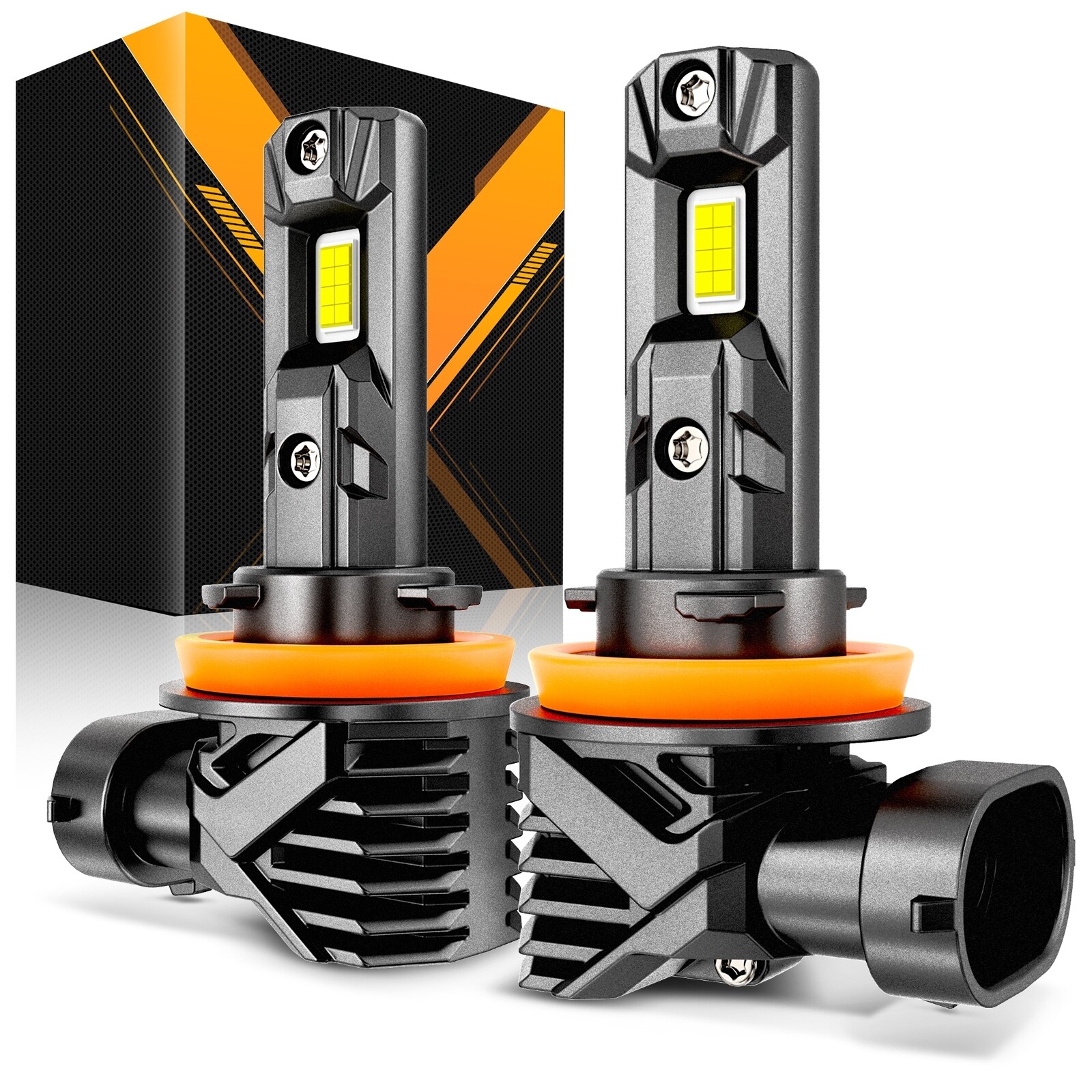 AUXBEAM H11 LED Headlight Kit Low Beam Bulb 6500K Super Bright White 120W CANBUS