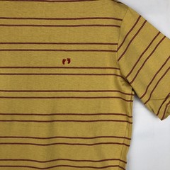 Used 70’S-80’S HANG TEN striped pattern multi-stripe mock neck surf skate t-…