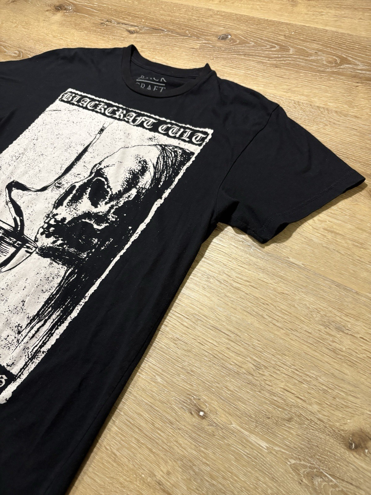 Blackcraft Cult T Shirt Mens Medium Black Skull Gothic Occult Graphic Death Tee gallery