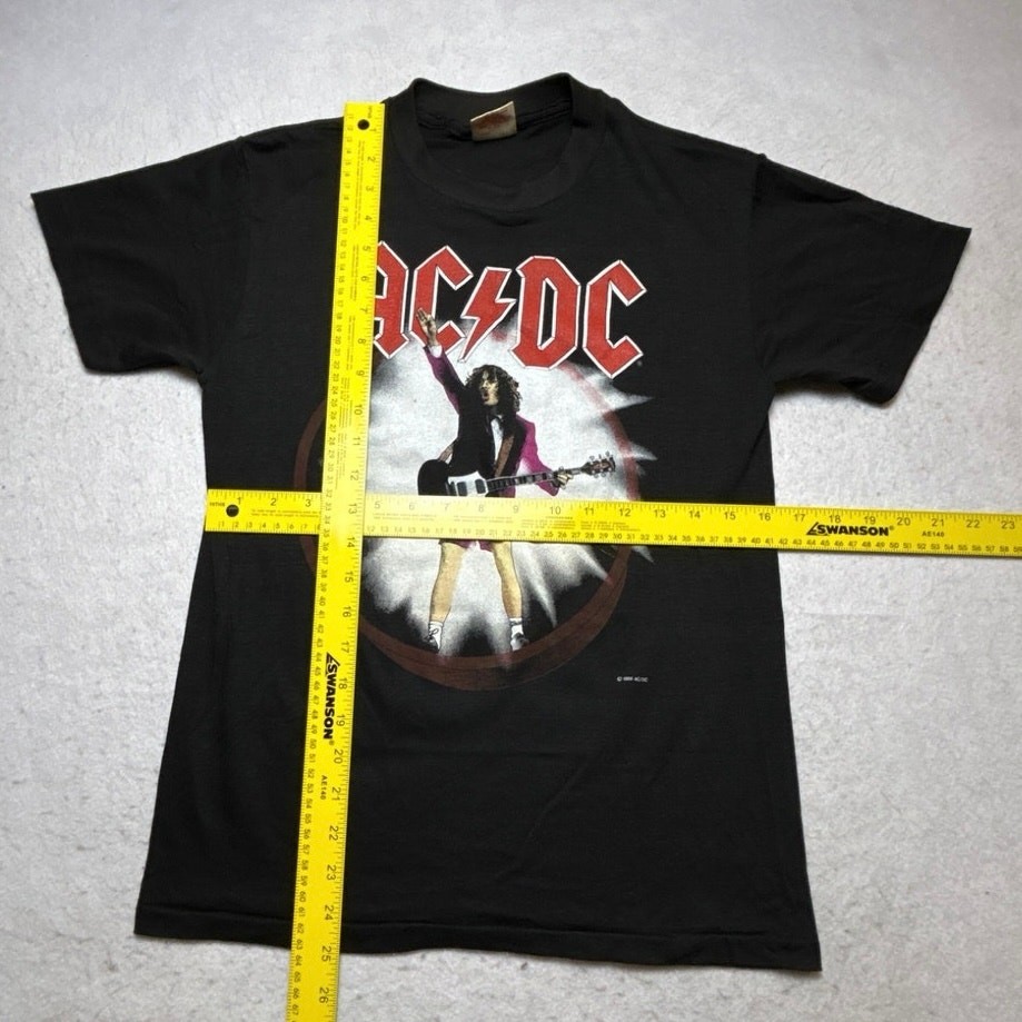 Vintage 1988 AC/DC Blow Up Your Video World Tour T-Shirt M Single Stitch gallery