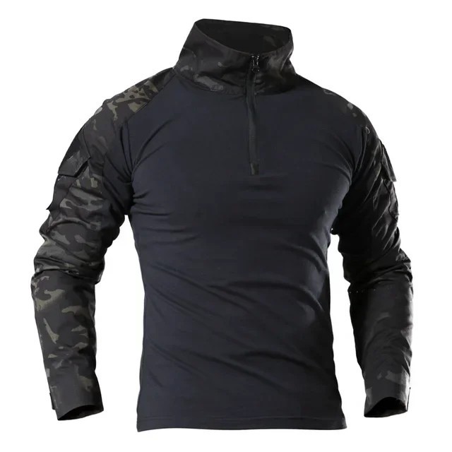 Tactical Combat Shirt Men Army Military Camo Long Sleeve Airsoft Hunting gallery