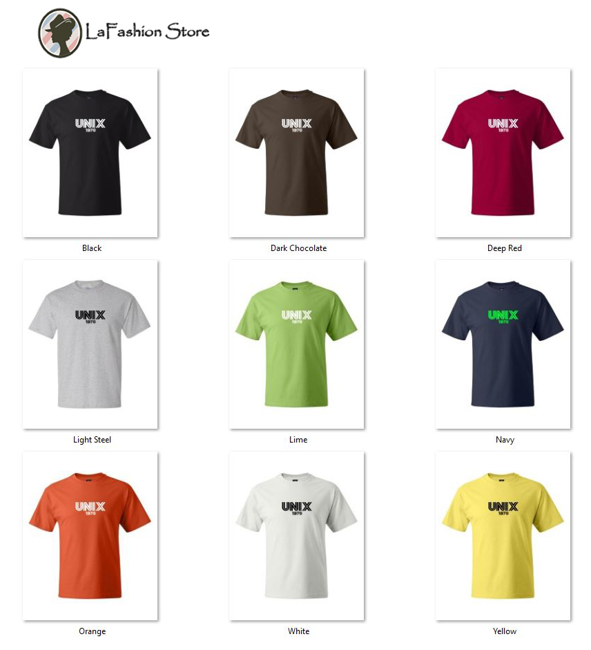 Unix 1970 Linux Computer Geek Tshirts S-5XL