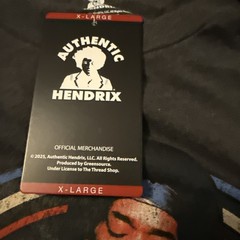 XLarge Officially Licensed Jimi Hendrix Merchandise
