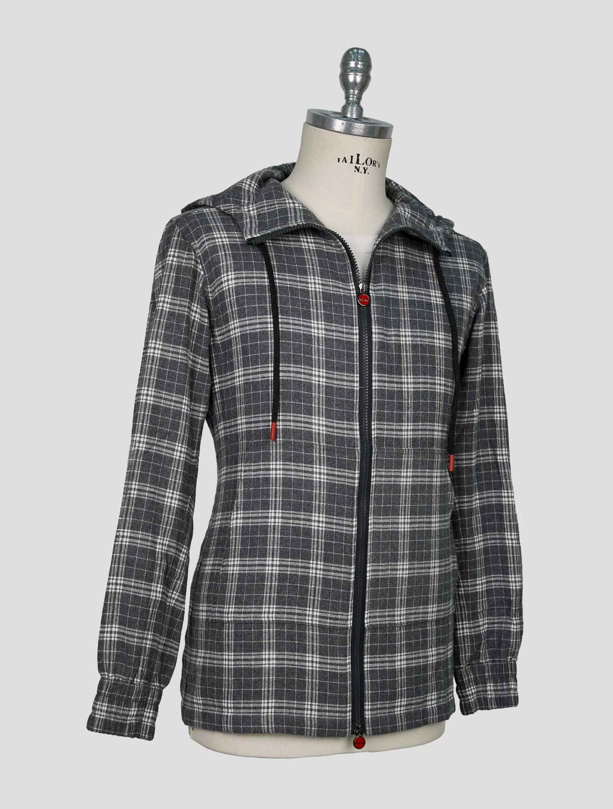 NEW KITON GRAY WHITE COTTON SHIRT UMBI EU 56 - US 46 - 2XL KME58 gallery