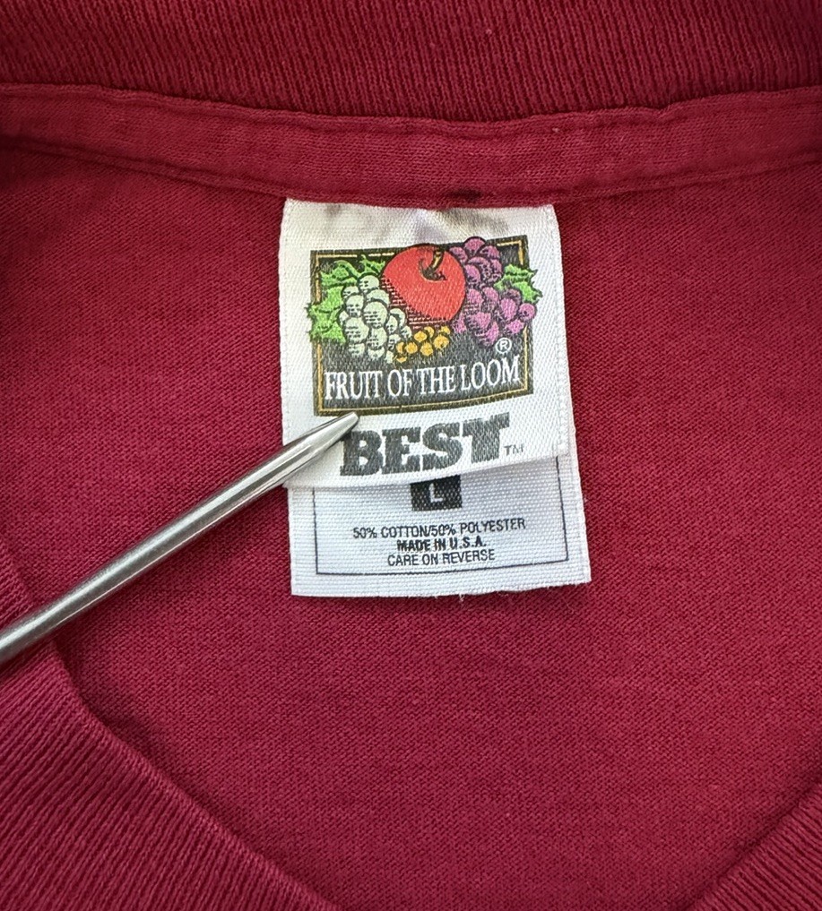 VTG 90s White Stag Single Stitch T Shirt Ski Hirsch-Weis Sportswear SZ L Hiking gallery