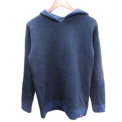 Men’s Wool-Nylon Parka Knit Pullover M Navy/Black Excellent Condition